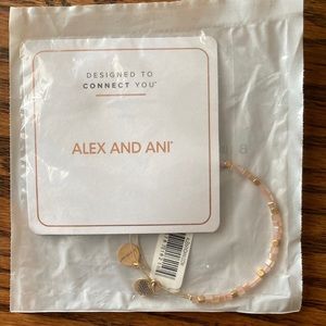 NWT Alex and Ani Balance Bead Rose Gold Bracelet